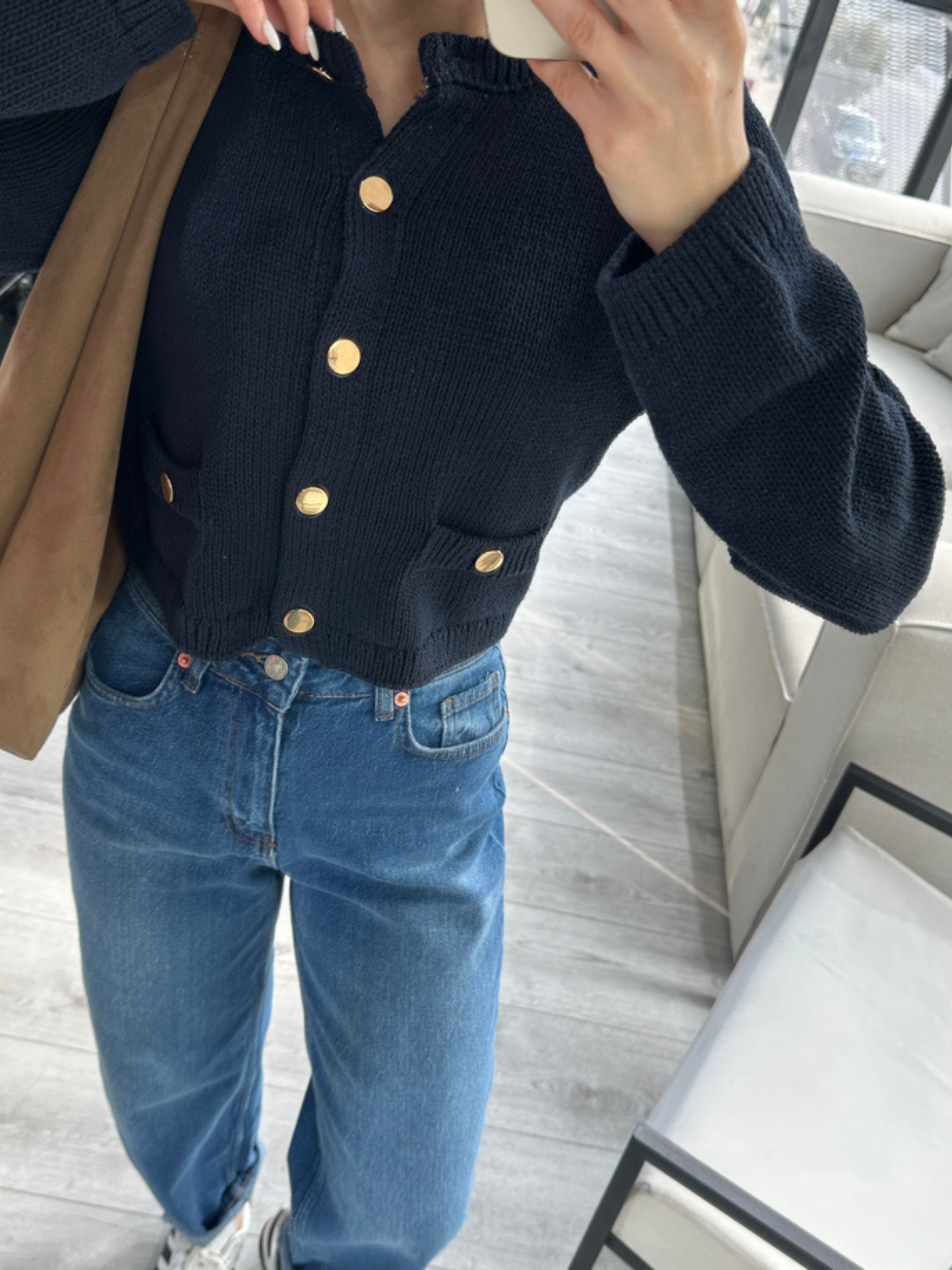 LACİVERT GOLD DÜĞME HIRKA