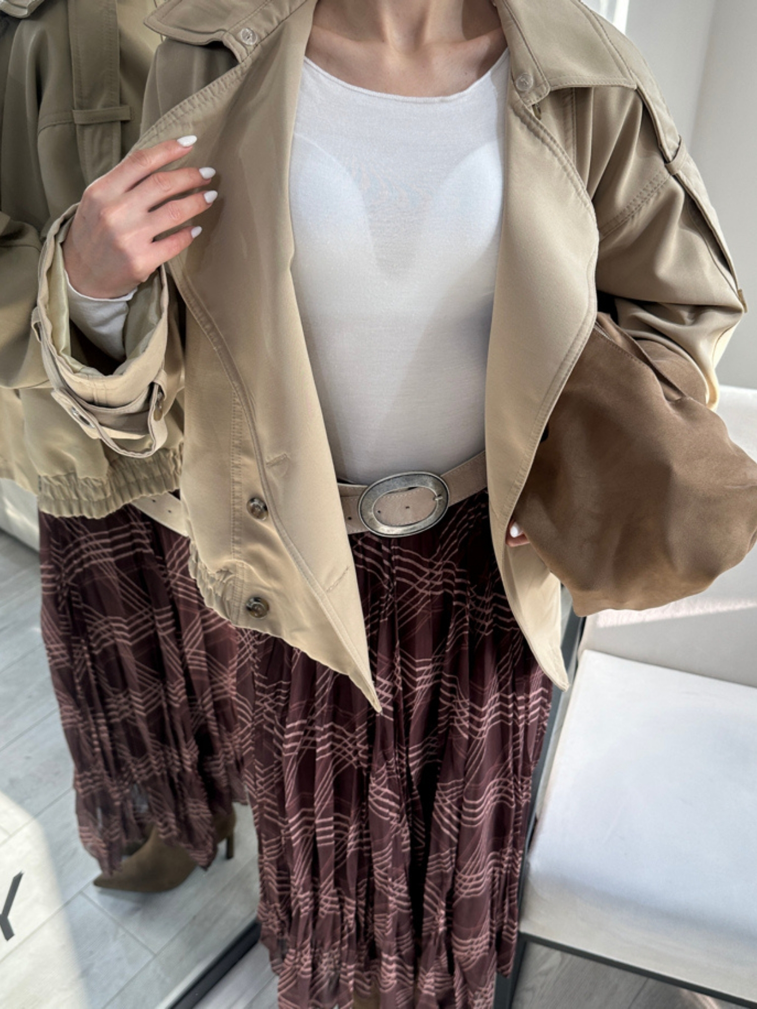 EKOSE DESENLİ TÜL ETEK